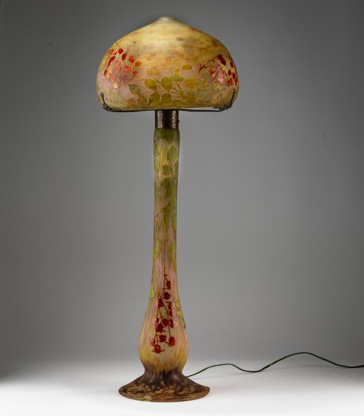Bild 2 zu Objekt, Table light 'Eglantines', c. 1910, Daum Fr&egrave;res, Nancy, 182A 56