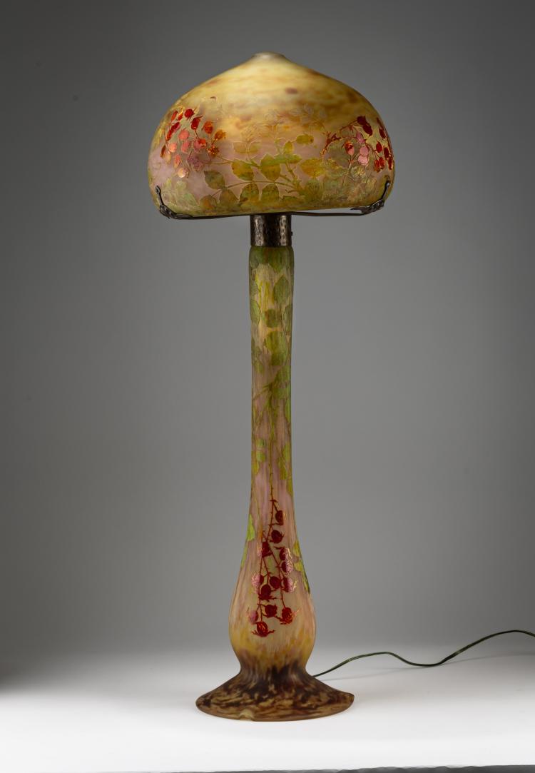 Bild 3 zu Objekt, Table light 'Eglantines', c. 1910, Daum Fr&egrave;res, Nancy, 182A 56