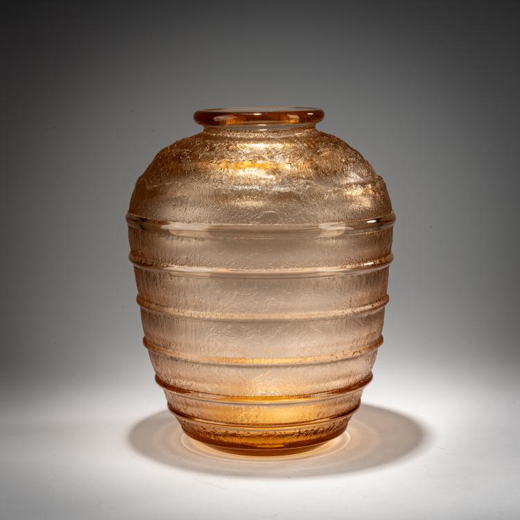 Hauptbild zu Objekt, Vase, c. 1930, Daum Fr&egrave;res, Nancy, 182A 74