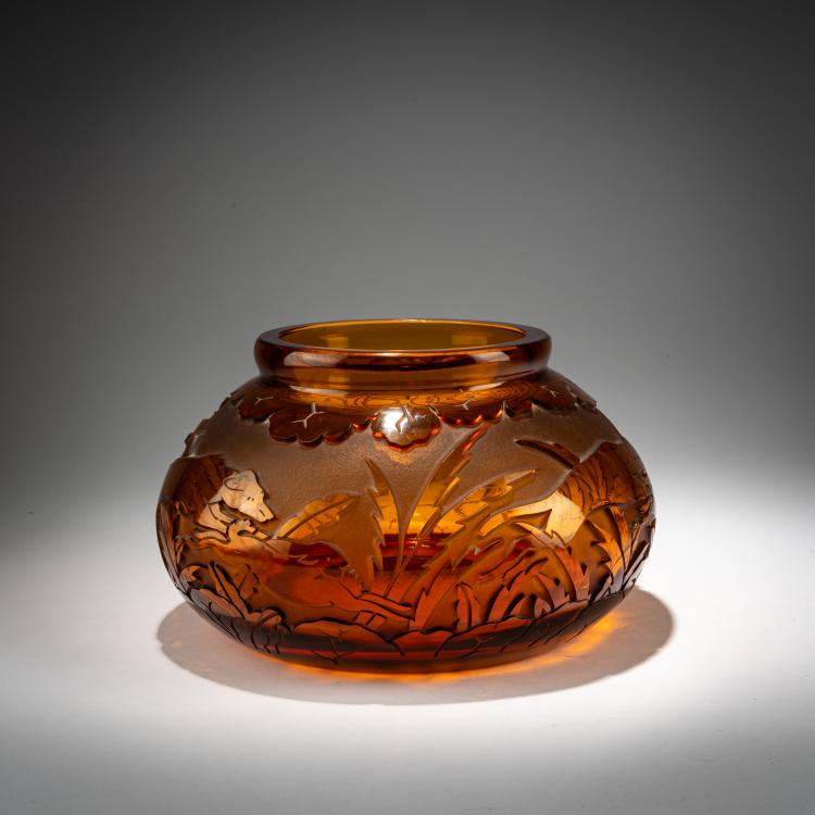 Bild 1 zu Objekt, Vase 'Chasse', um 1930, St. Louis, Cristallieries de, 182A 185