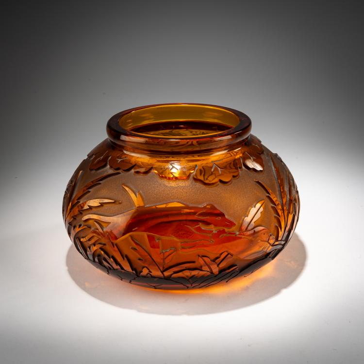 Bild 2 zu Objekt, Vase 'Chasse', um 1930, St. Louis, Cristallieries de, 182A 185