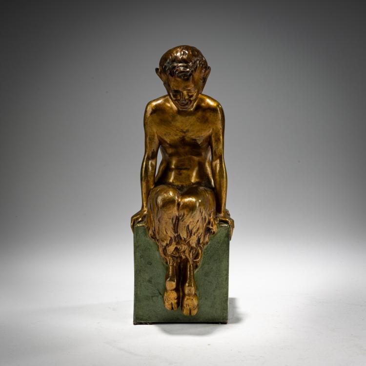 Bild 1 zu Objekt, Bronzefigur 'Satyr', um 1920, Marcel Pautot, 182A 283