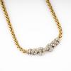 Gold necklace with diamonds