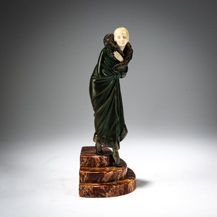 Bild 1 zu Objekt, Chryselephantine Figurine 'Leaving the Opera', c. 1922, Dem&egrave;tre H. Chiparus, 182A 255