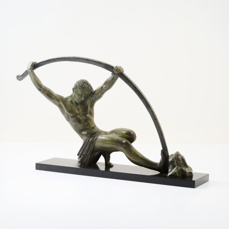 Hauptbild zu Objekt, Metal figure 'L'Age du Bronze', c. 1928, Dem&egrave;tre H. Chiparus, 182A 257