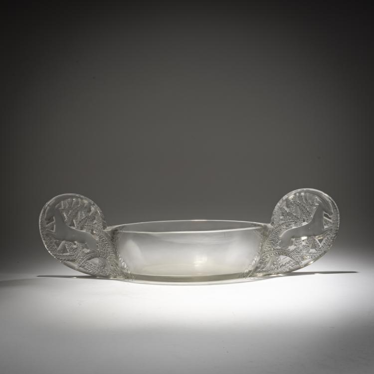 Hauptbild zu Objekt, Jardiniere 'Saint-Hubert', 1927, Ren&eacute; Lalique, Lalique, Wingen-sur-Moder, 182A 155