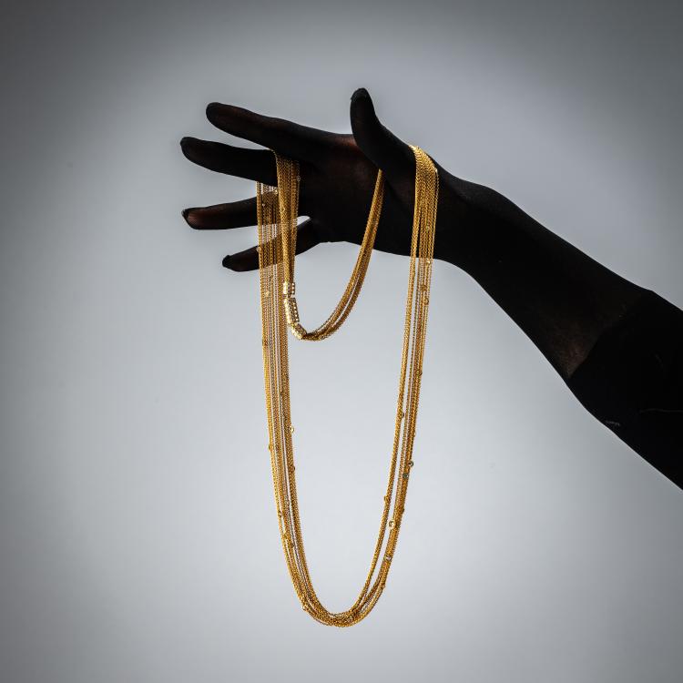 Bild 1 zu Objekt, Mehrreihiges Diamant-Collier, 1980, Binder, Paul, Z&uuml;rich / Zurich, 