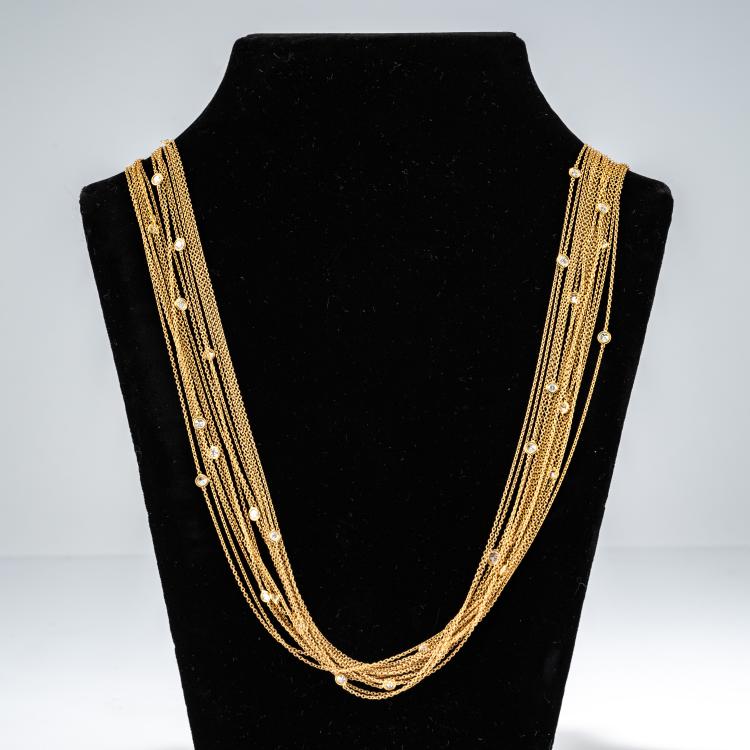 Bild 5 zu Objekt, Mehrreihiges Diamant-Collier, 1980, Binder, Paul, Z&uuml;rich / Zurich, 