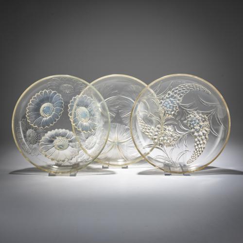 Drei Schalen, 'Volubilis', 1921, 'Vernon', 1928, 'Véronique', 1928