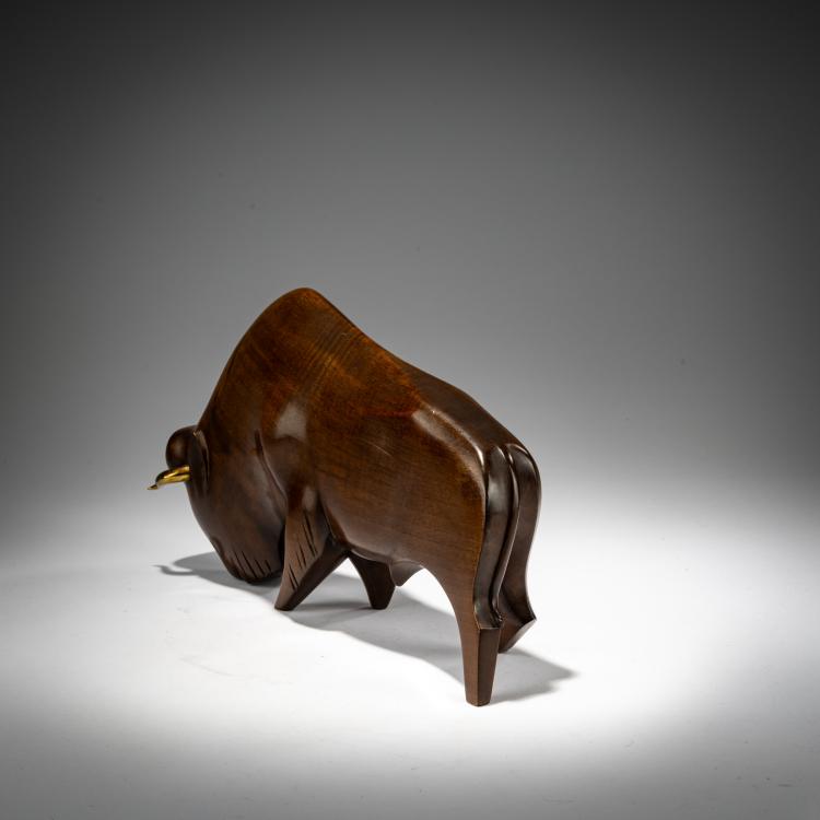 Bild 2 zu Objekt, Holzfigur 'Bison', 1950er Jahre,  Hagenauer, Hagenauer, Wien / Vienna, 182A 268