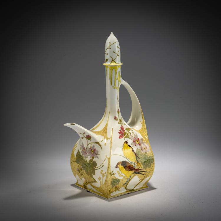 Hauptbild zu Objekt, Coffee pot, presumably 1906, Johannes Cornelis Heijtze (prrobably), Rozenburg, Den Haag, 