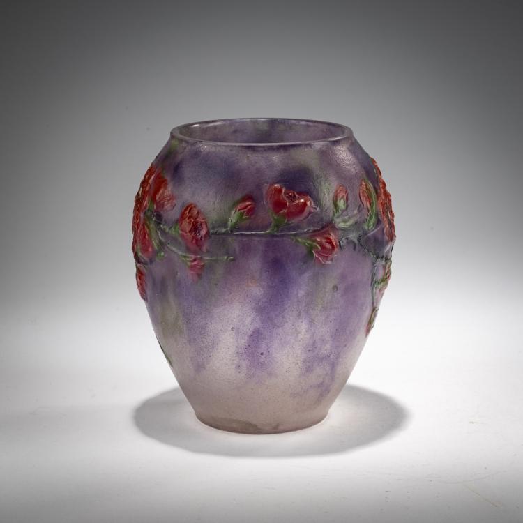 Bild 1 zu Objekt, Vase 'Fleurs de P&ecirc;cher', 1920, Gabriel Argy-Rousseau, Argy-Rousseau, Paris, 