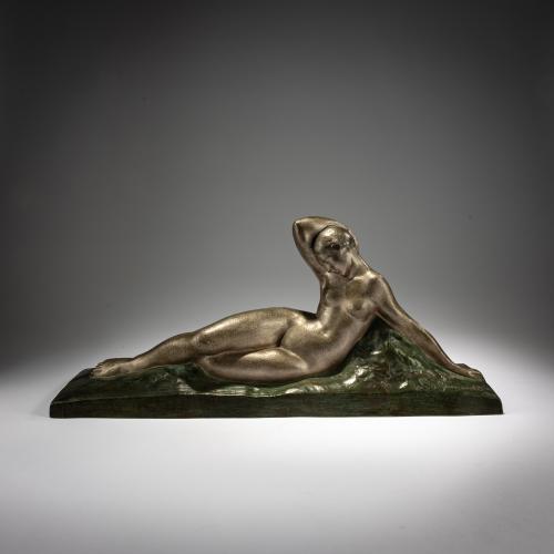 Bronzefigur 'Liegende', 1930er Jahre