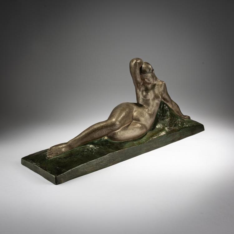 Bild 2 zu Objekt, Bronzefigur 'Liegende', 1930er Jahre, Amedeo Gennarelli, 182A 260