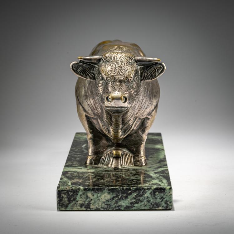 Bild 1 zu Objekt, Bronzefigur 'Ochse', um 1920, J. Laugerette, 182A 275