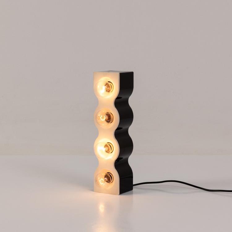 Hauptbild zu Objekt, Table light 'Sinus', 1972 (design), Ettore Sottsass, Stilnovo, Mailand / Milan, 182B 710
