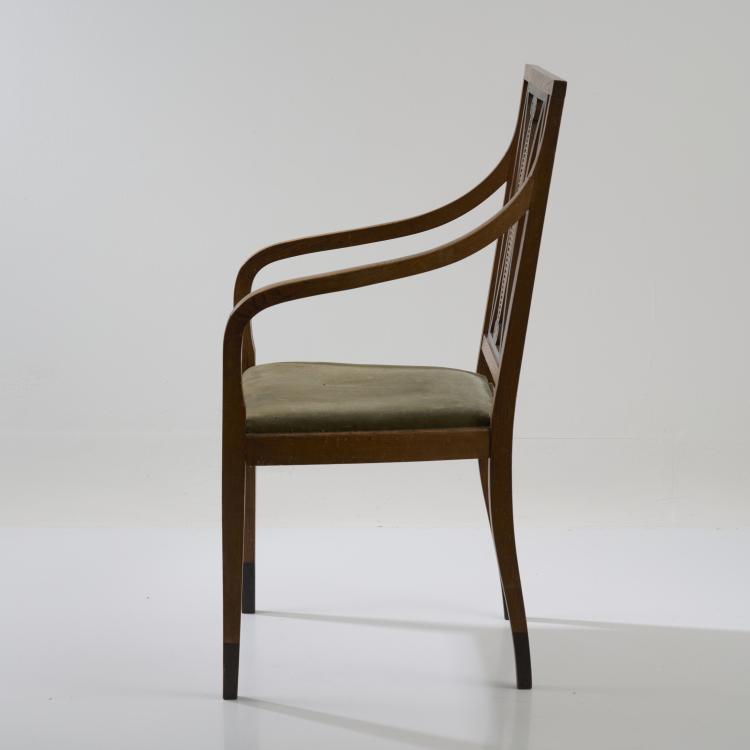 Bild 3 zu Objekt, Armchair for the Third German Arts and Crafts Exhibition, Dresden, 1906, Bruno Paul, Vereinigte Werkst&auml;tten, M&uuml;nchen / Munich, 182A 323