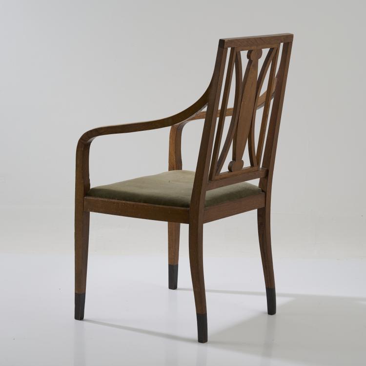 Bild 4 zu Objekt, Armchair for the Third German Arts and Crafts Exhibition, Dresden, 1906, Bruno Paul, Vereinigte Werkst&auml;tten, M&uuml;nchen / Munich, 182A 323