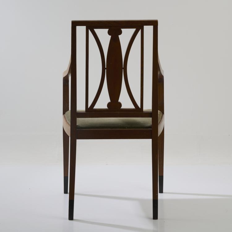 Bild 5 zu Objekt, Armchair for the Third German Arts and Crafts Exhibition, Dresden, 1906, Bruno Paul, Vereinigte Werkst&auml;tten, M&uuml;nchen / Munich, 182A 323