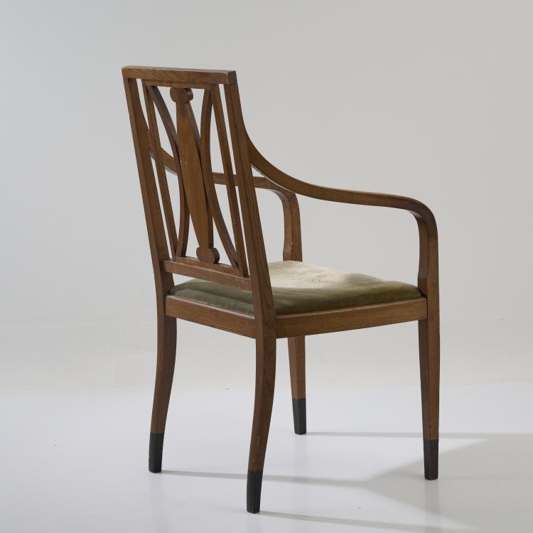 Bild 6 zu Objekt, Armchair for the Third German Arts and Crafts Exhibition, Dresden, 1906, Bruno Paul, Vereinigte Werkst&auml;tten, M&uuml;nchen / Munich, 182A 323
