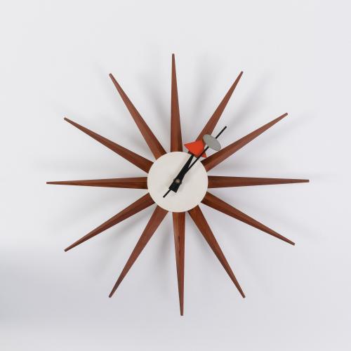 Wall clock 'Sunburst', 1952/53 (design)