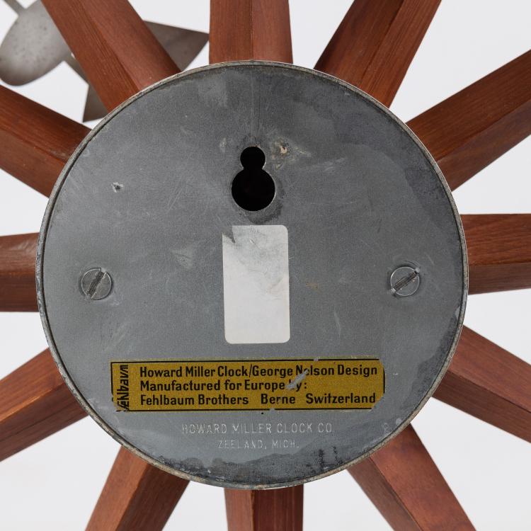 Bild 3 zu Objekt, Wall clock 'Sunburst', 1952/53 (design), George Nelson, Howard Miller, Zeeland / Fehlbaum, Bern, 182B 557