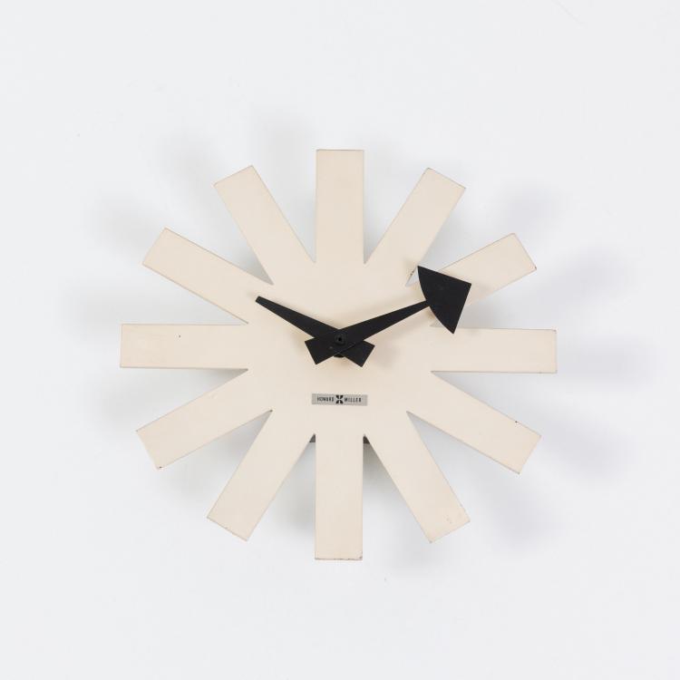 Hauptbild zu Objekt, Wall clock 'Asterisk', 1950 (design), George Nelson, Howard Miller Clock Co., Zeeland, 182B 555