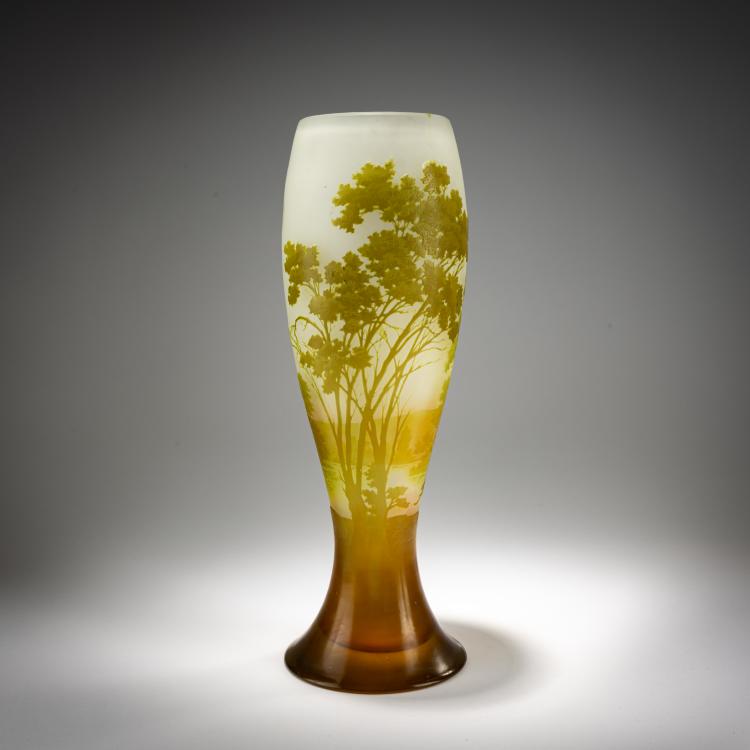 Hauptbild zu Objekt, Gro&szlig;e Vase 'Paysage', 1908-20, Gall&eacute;, Nancy, 182A 124