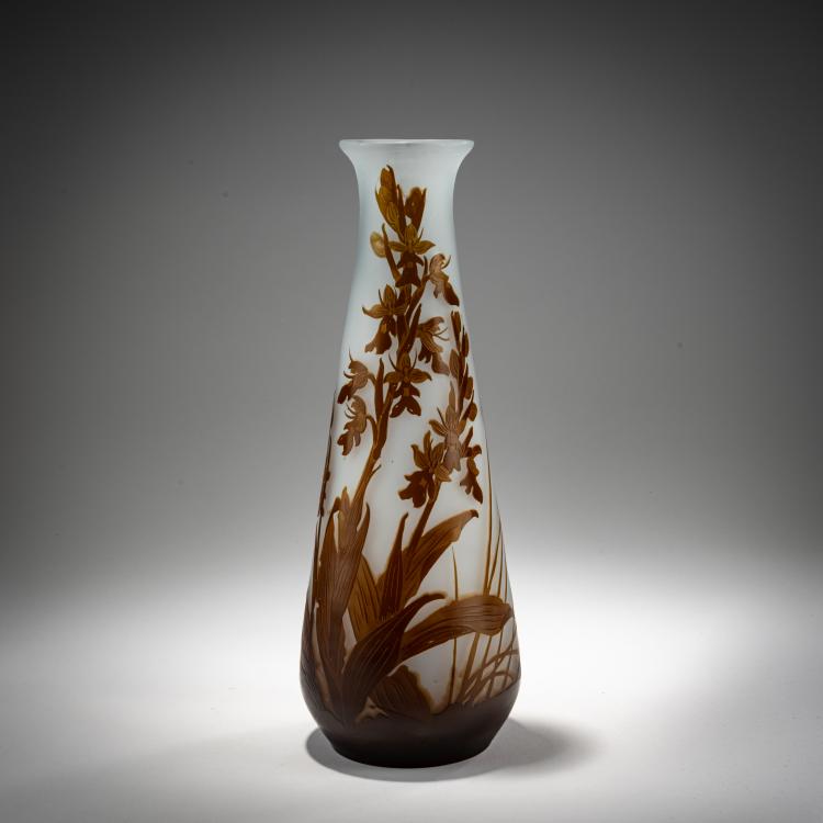 Hauptbild zu Objekt, Vase 'Orchid&eacute;es', 1908-20, Gall&eacute;, Nancy, 182A 125