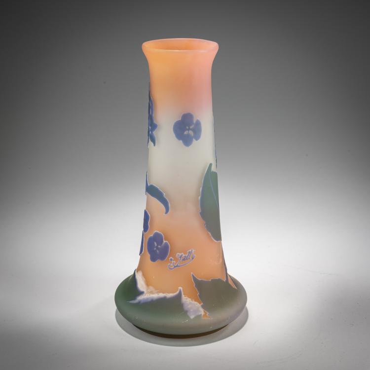 Bild 1 zu Objekt, Vase 'Hortensias', 1905-08, Gall&eacute;, Nancy, 182A 106
