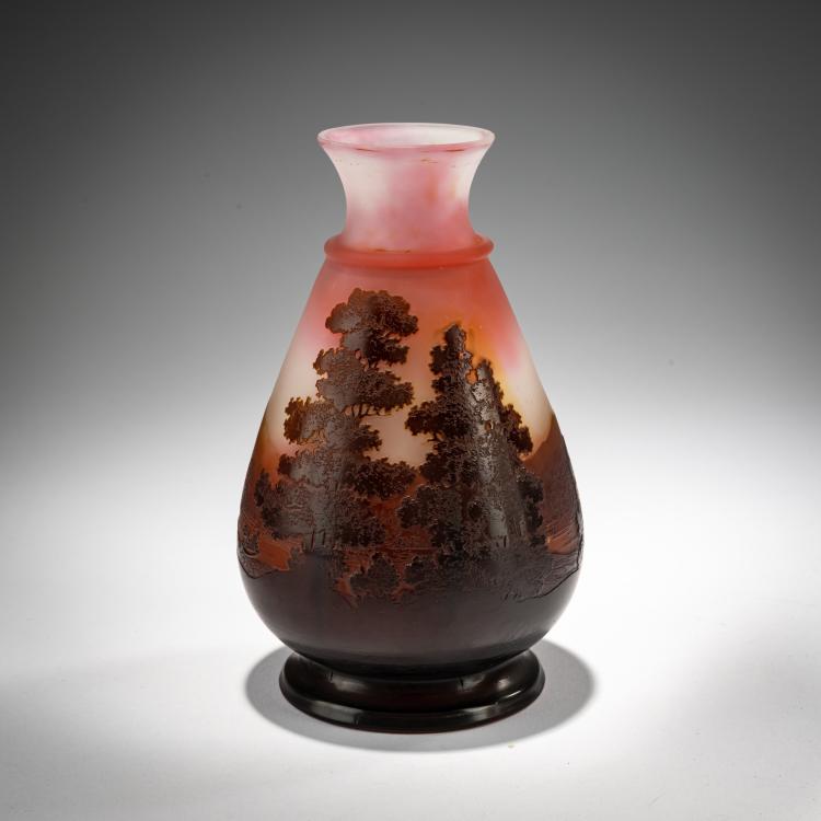 Hauptbild zu Objekt, Kleine Vase 'Paysage', 1908-20, Gall&eacute;, Nancy, 182A 127
