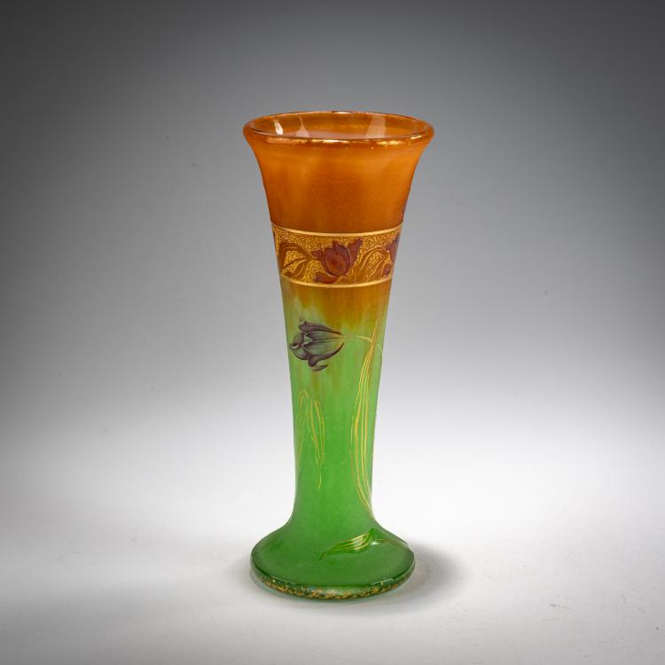 Bild 1 zu Objekt, Vase 'Tulipes', c. 1900, Daum Fr&egrave;res, Nancy, 182A 16