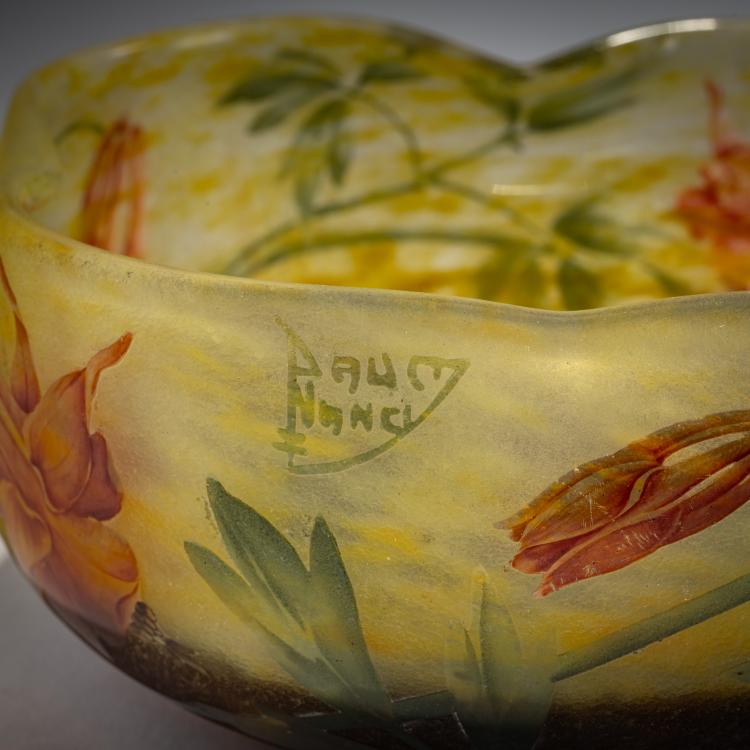 Bild 3 zu Objekt, Bowl 'Ancolies', c. 1910, Daum Fr&egrave;res, Nancy, 182A 58