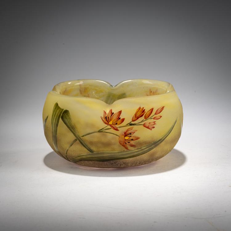 Hauptbild zu Objekt, Schale 'Montbretias', 1905-10, Henri Berg&eacute;, Daum Fr&egrave;res, Nancy, 182A 29