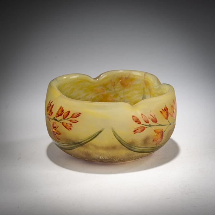 Bild 1 zu Objekt, Schale 'Montbretias', 1905-10, Henri Berg&eacute;, Daum Fr&egrave;res, Nancy, 182A 29