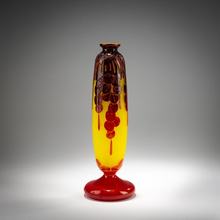 Hauptbild zu Objekt, Vase 'Groseilles', 1923-26, Schneider, Epinay-sur-Seine, 182A 179
