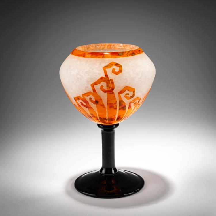 Hauptbild zu Objekt, Vase 'Foug&egrave;res' 1927-28, Schneider, Epinay-sur-Seine, 182A 183