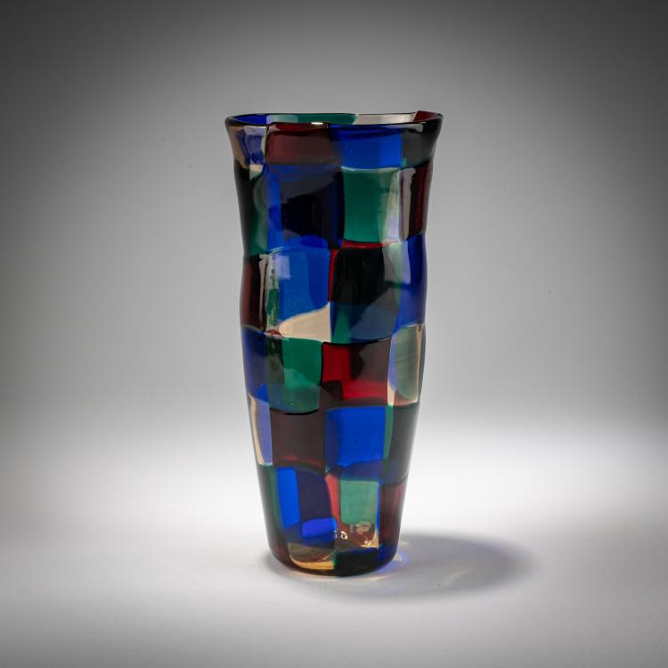 Bild 2 zu Objekt, Vase 'Pezzato', um 1951, Fulvio Bianconi, Venini, Murano, 183B 735