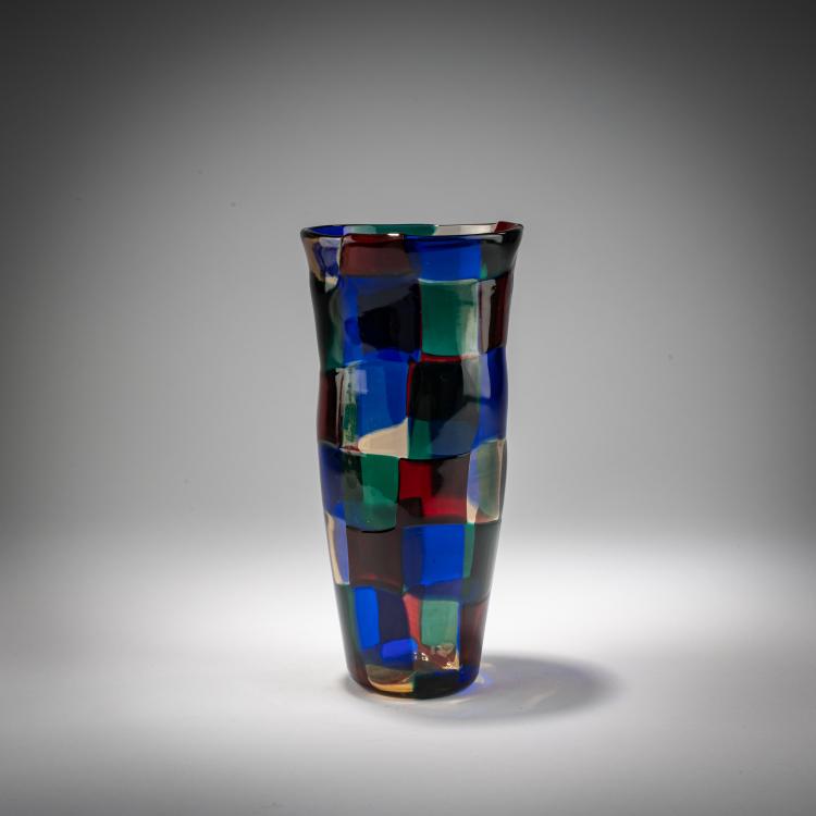 Bild 3 zu Objekt, Vase 'Pezzato', um 1951, Fulvio Bianconi, Venini, Murano, 183B 735