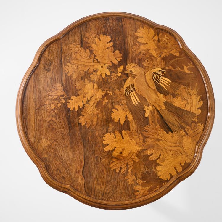 Bild 2 zu Objekt, Tea table 'Oiseau', c. 1900, Emile Gall&eacute;, Gall&eacute;, Nancy, 182A 305