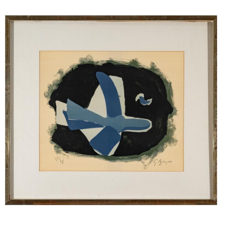 Bild 1 zu Objekt, Probedruck des Posters 'Oiseau des for&ecirc;ts', 1958, Georges Braque, 183C 908