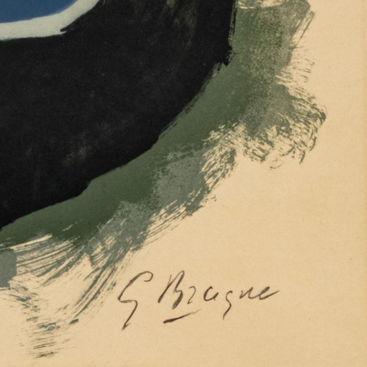 Bild 2 zu Objekt, Probedruck des Posters 'Oiseau des for&ecirc;ts', 1958, Georges Braque, 183C 908