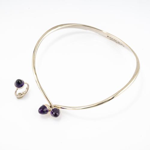 Necklace '5' and ring '1', 1960s