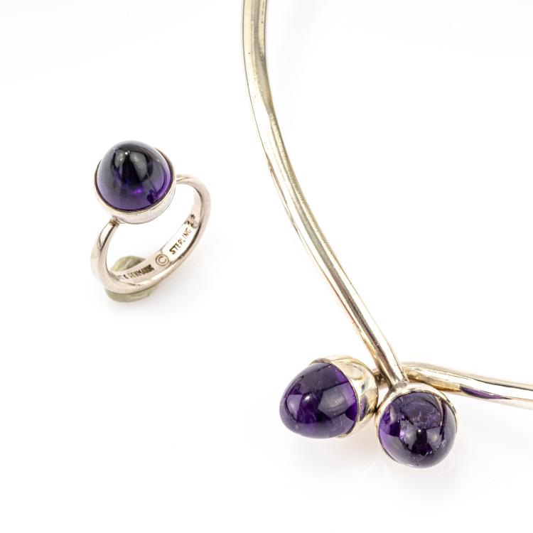 Bild 1 zu Objekt, Necklace '5' and ring '1', 1960s, Bent Knudsen,Anni Knudsen, 182D 1079