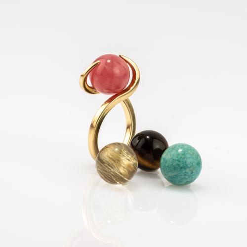 Ring mit austauschbaren Kugeln, 1957/59