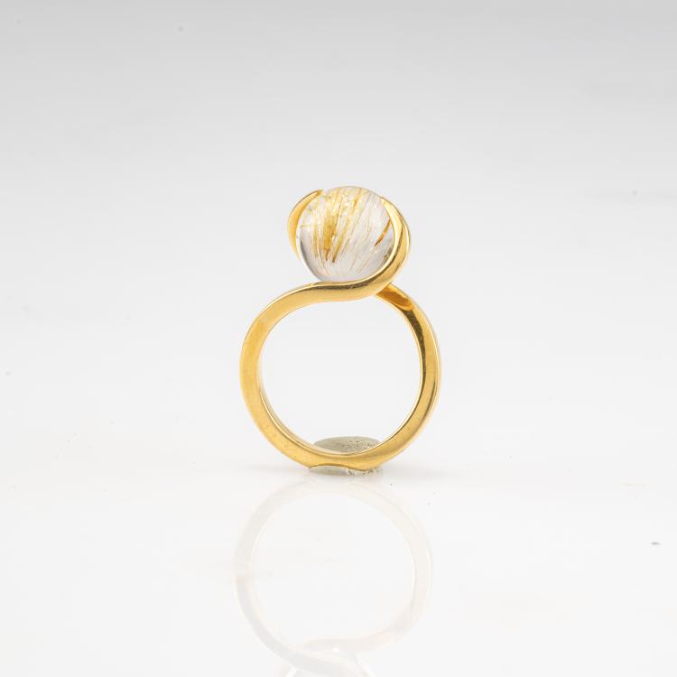 Bild 1 zu Objekt, Ring mit austauschbaren Kugeln, 1957/59, Friedrich Becker, 