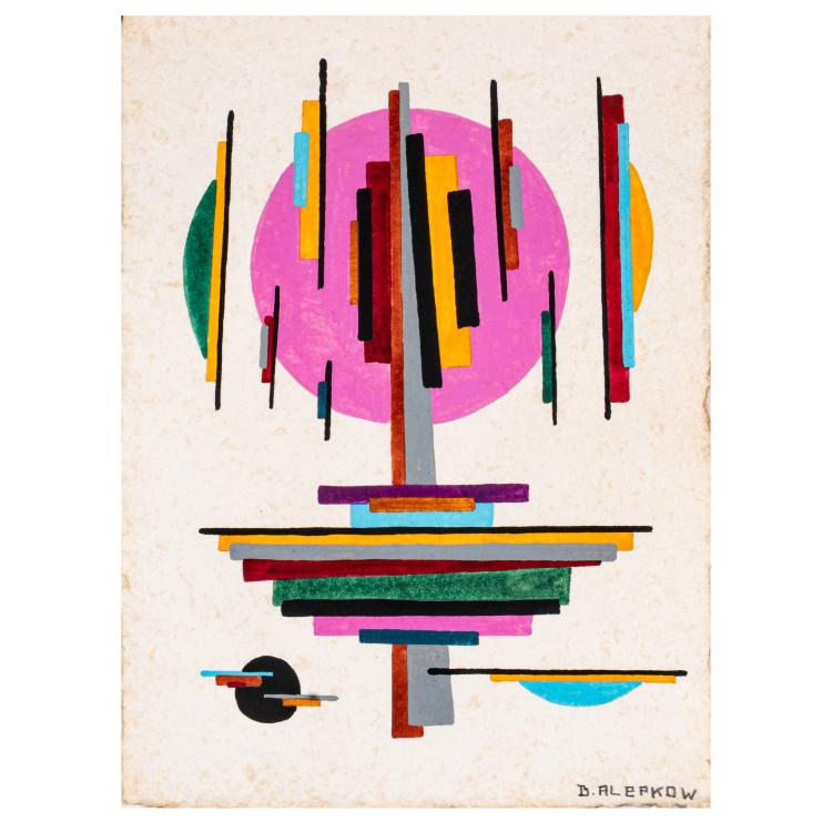 Bild 4 zu Objekt, 10 Suprematistische Kompositionen, circa 1960er Jahre, Boris Alepkow, 183C 911