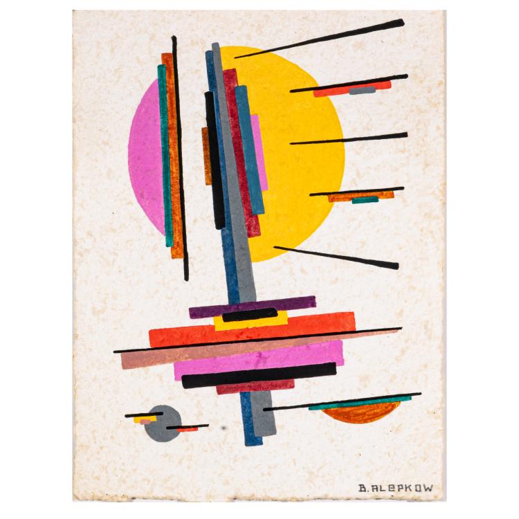 Bild 5 zu Objekt, 10 Suprematistische Kompositionen, circa 1960er Jahre, Boris Alepkow, 183C 911
