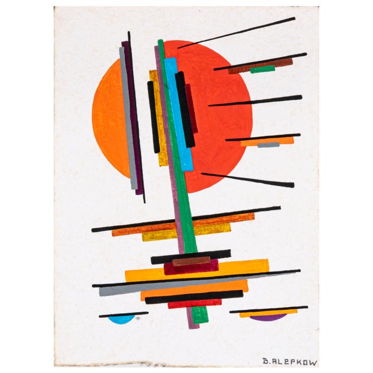 Bild 9 zu Objekt, 10 Suprematistische Kompositionen, circa 1960er Jahre, Boris Alepkow, 183C 911