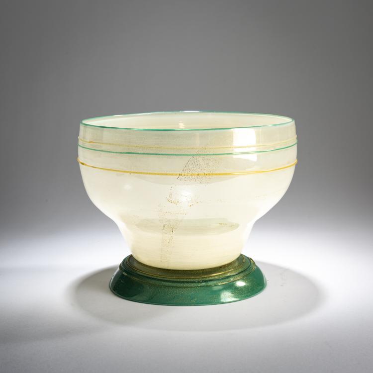 Hauptbild zu Objekt, Vase 'Incamiciato', 1930/31, Carlo Scarpa, Cappellin, M.V.M., Murano, 183B 681